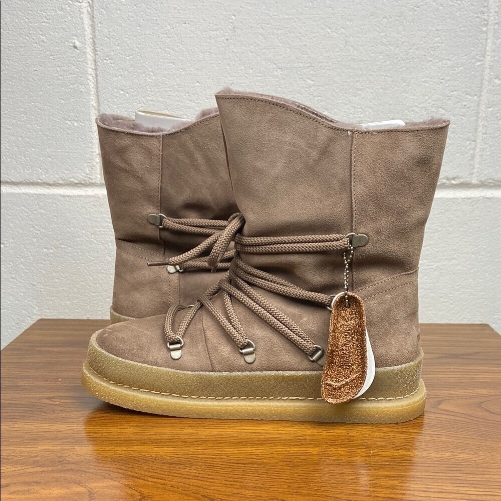 Birkenstock Masi Taupe‎ Winter Boots Suede Finish EU38 Narrow Fit 1011019 Eskimo